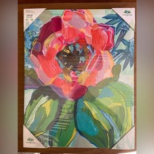 NWT Evergreen Outdoor Safe Canvas Wild Poppy 20” x 16”